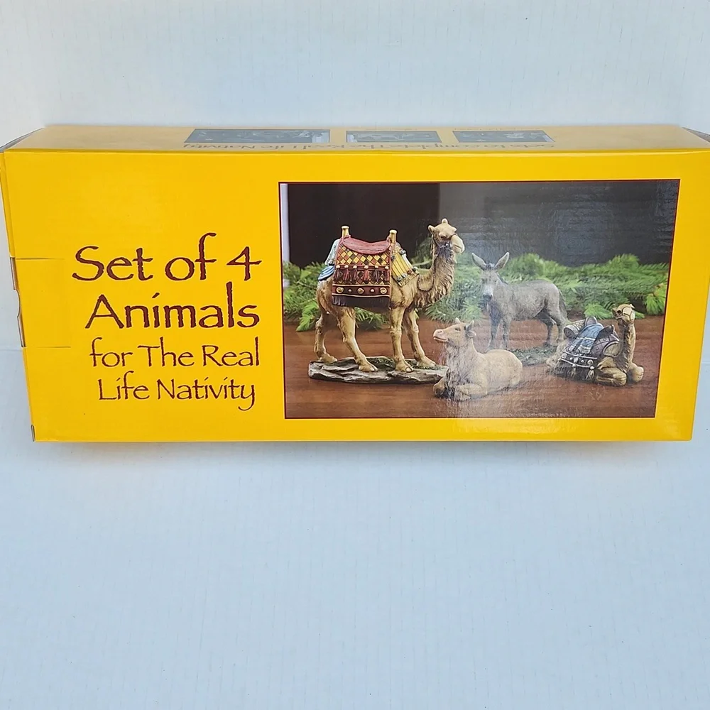 NIB THREE KINGS GIFTS SET OF 4 ANIMALS FOR THE 7" REAL LIFE NATIVITY - Picture 8 of 14
